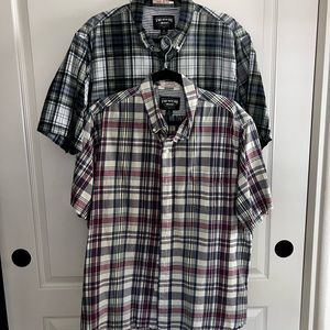 Bundle of TWO Short Sleeve Madras Shirts